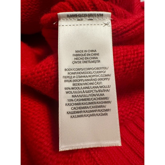 NWT POLO Ralph Lauren Wool + Cashmere Turtle Neck Knit Sweater - Picture 8 of 9